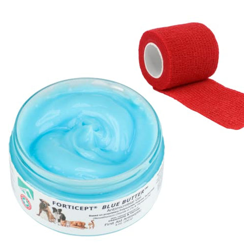 Forticept Wound Care & Hot Spot Treatment Kit - Blue Butter Wound Care Ointment 4 Oz